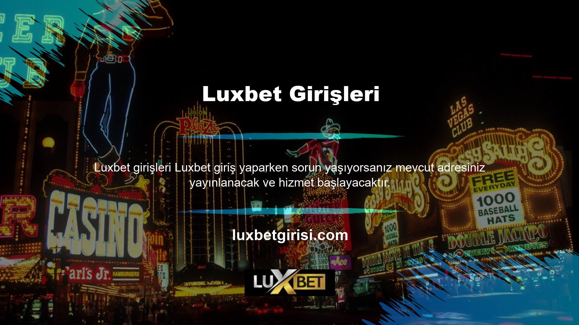 Kullanmanız gereken güncel adres Luxbet